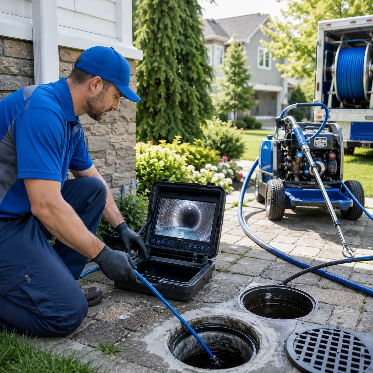 Outdoor drain cleaning professionals serving Pioneer, LA