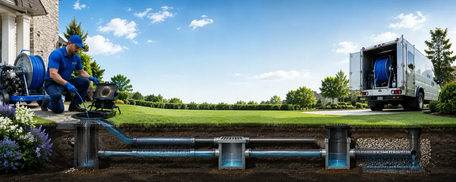 Outdoor drain cleaning information for Pioneer, LA